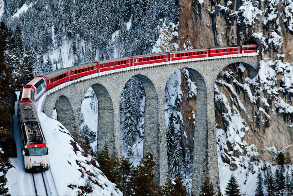 Landwasser Viaduct Швейцария