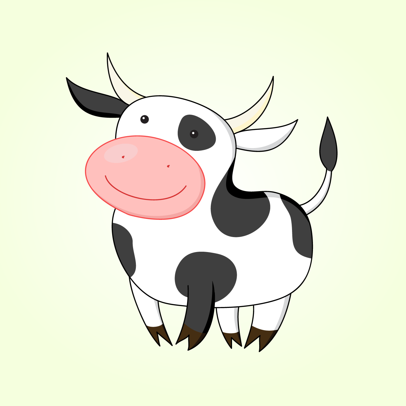 Принт коровы