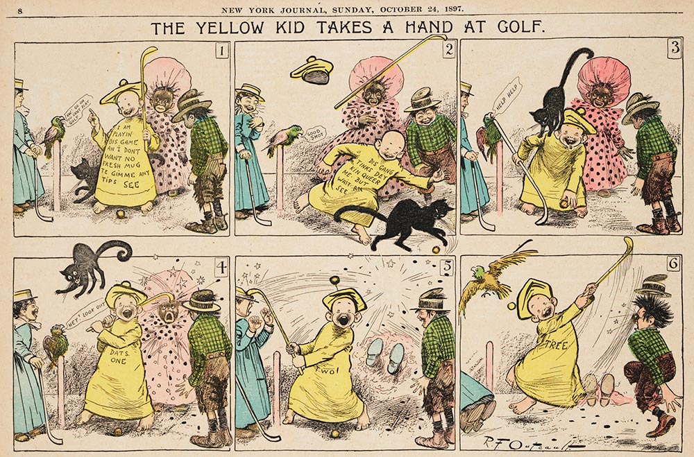 Комикс про жёлтого малыша