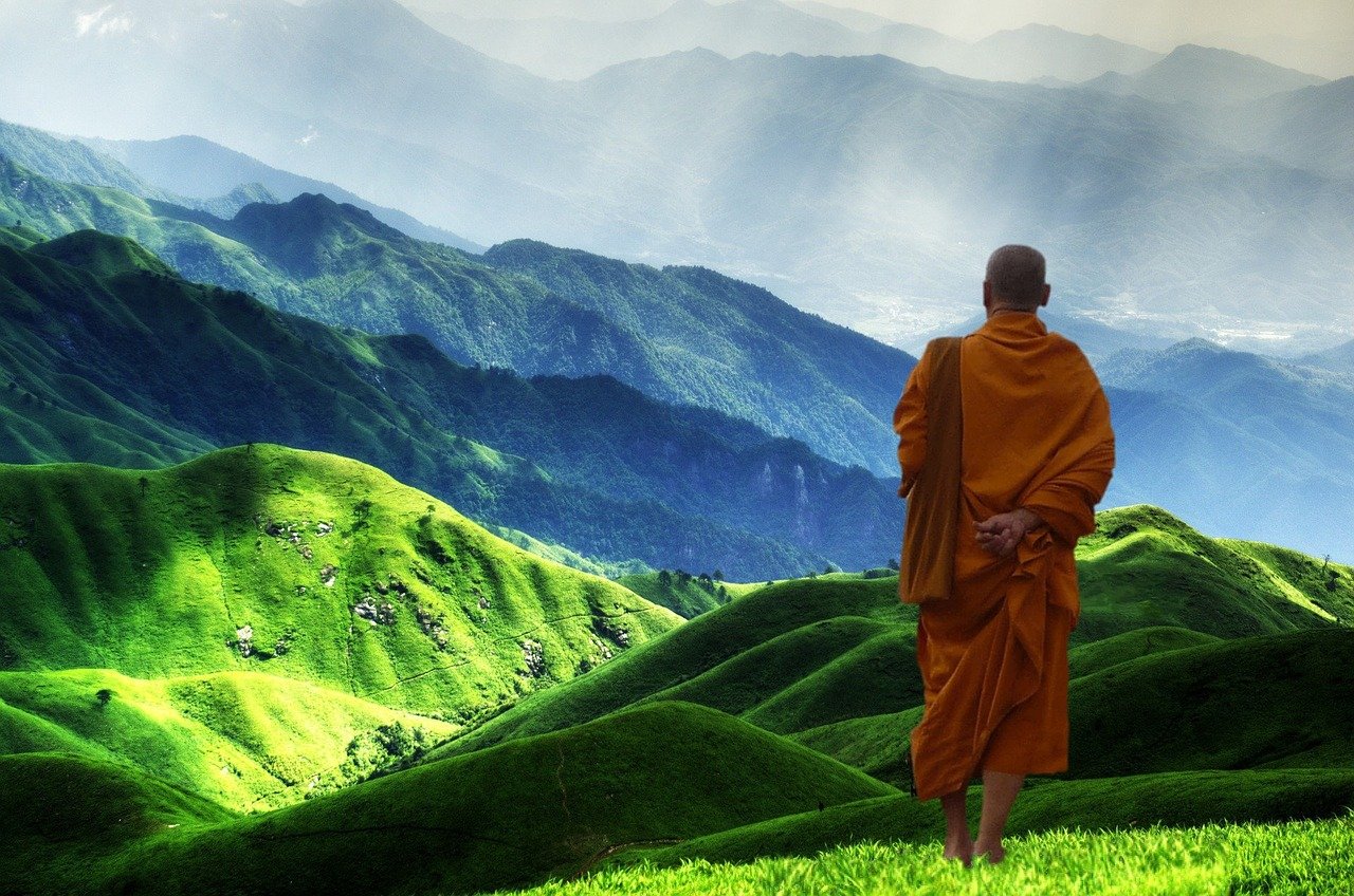 Буддистский монах Тибет