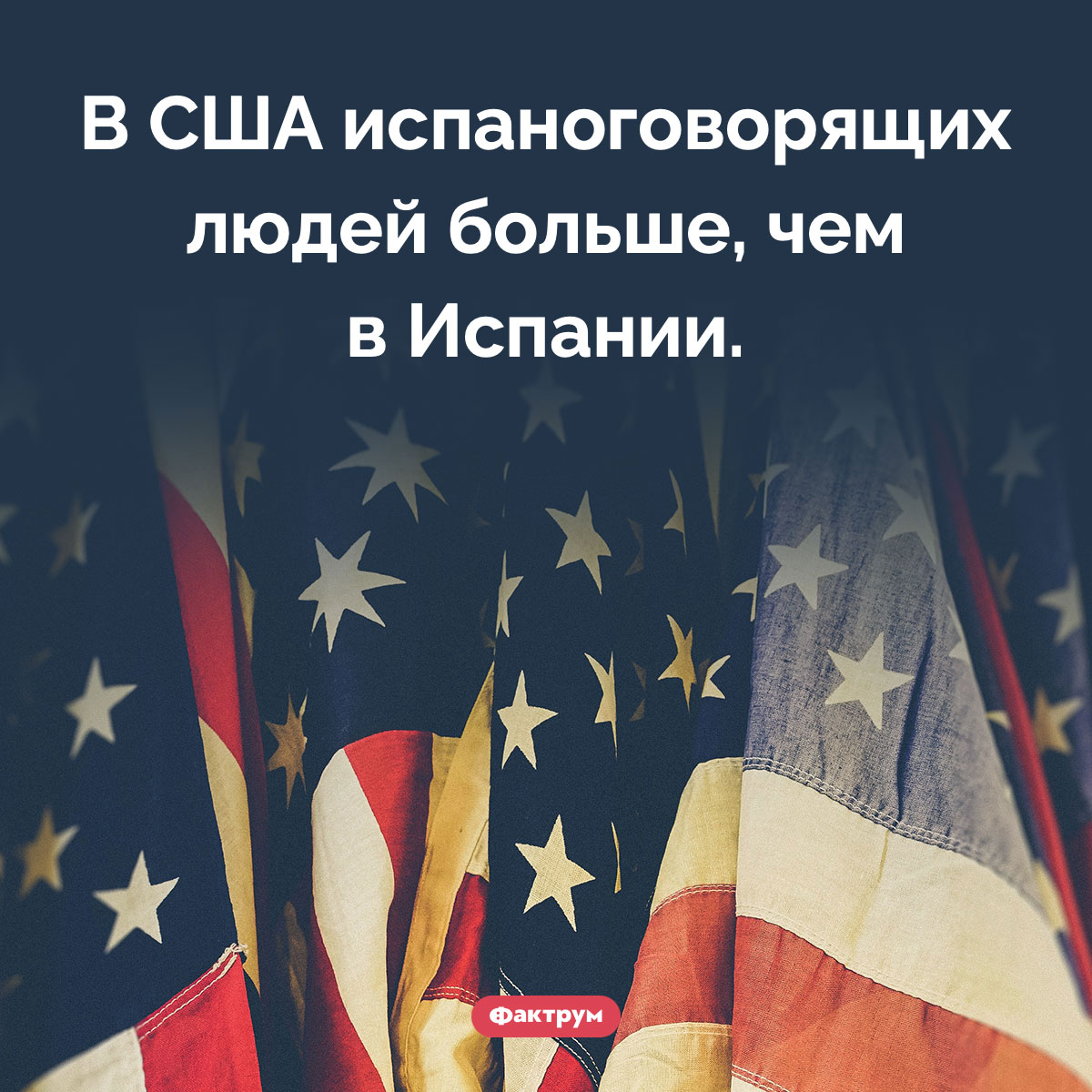 Испаноговорящие в США. В США испаноговорящих людей больше, чем в Испании.