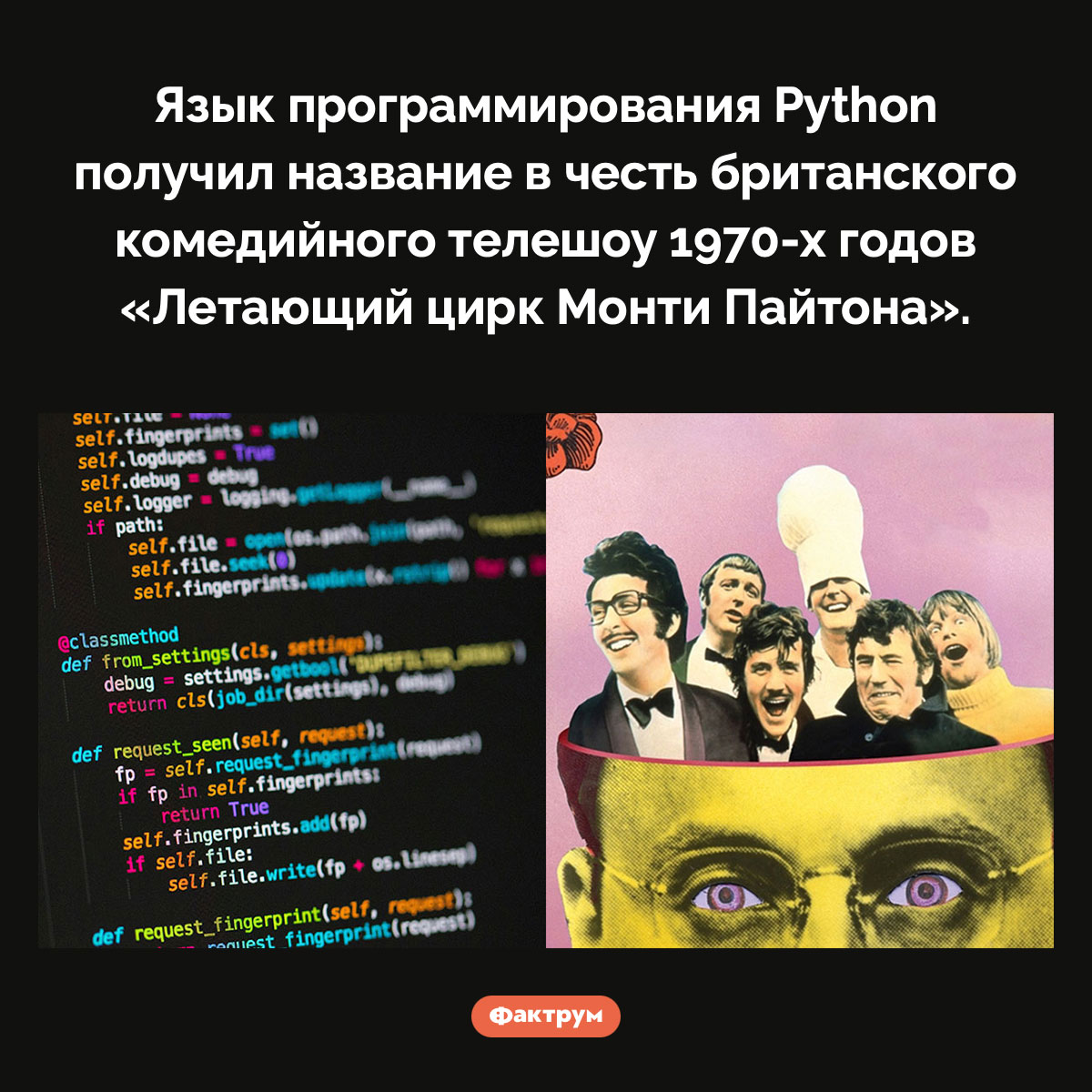 Python назвали в честь «Монти Пайтона»